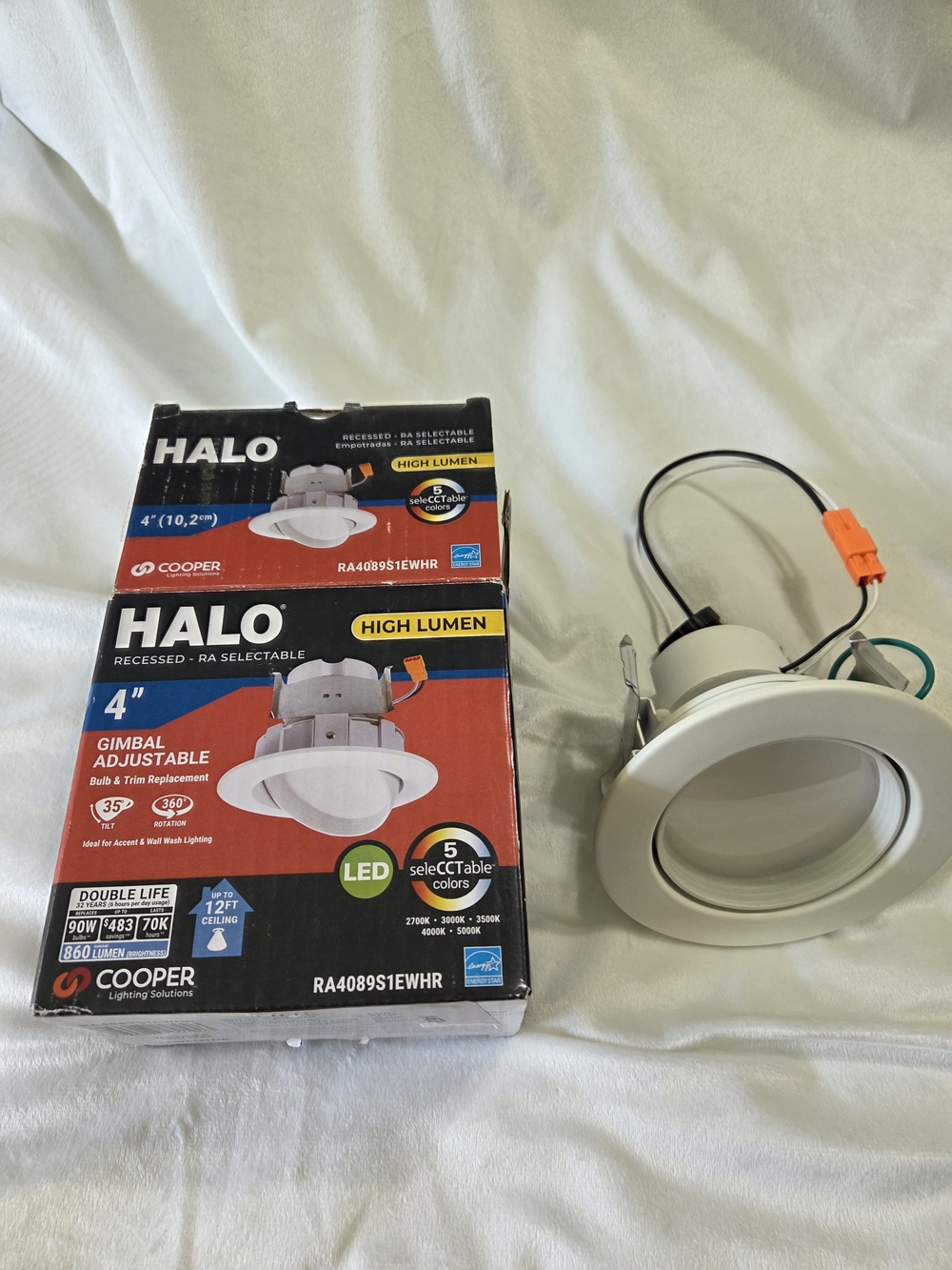 RA 4 in. Adjustable CCT Canless IC Rated Dimmable Indoor Integrated LED Recessed